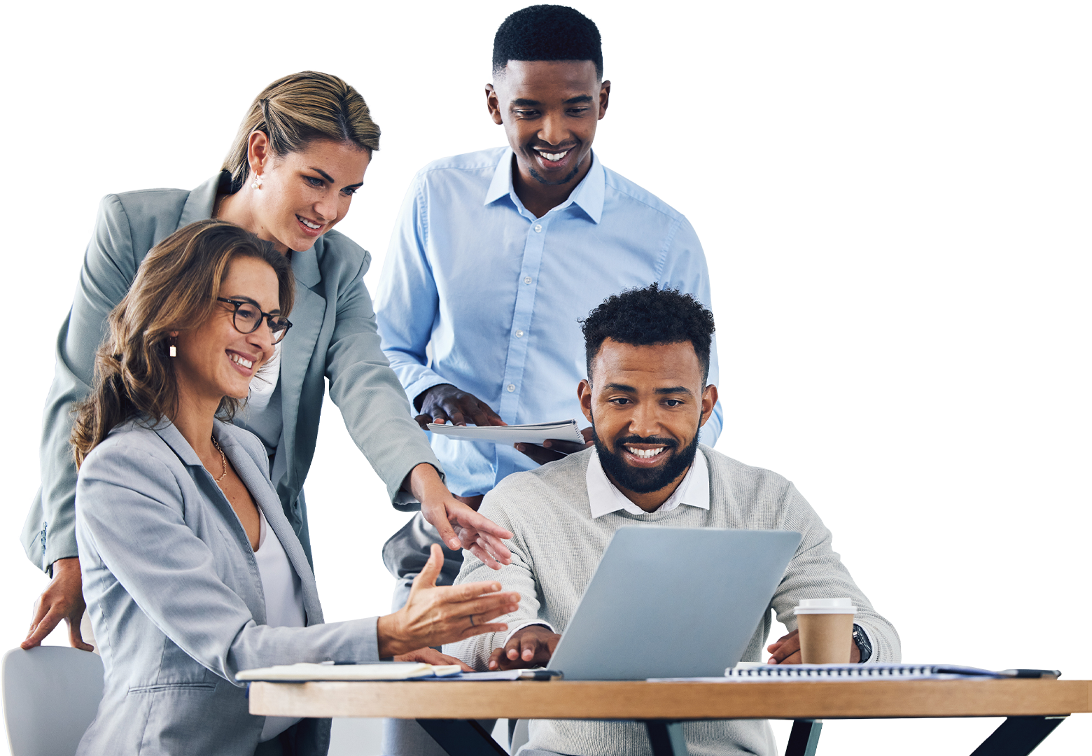 Equipo de ejecutivos colaborando